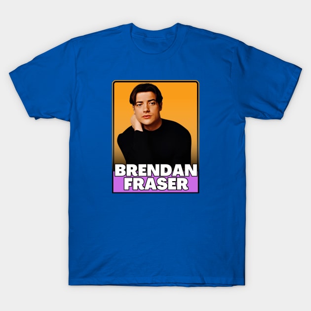 Brendan fraser ( 90s retro style) T-Shirt by GorilaFunk